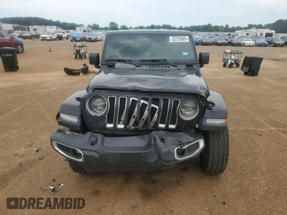 2020 Jeep Wrangler Unlimited Sahara с VIN 1C4HJXEG9LW243287, выставлен на аукционе Copart как лот 55729585 с пробегом 56 913 миль миль и Списание • Salvage title. История ставок и продаж доступна на DreamBid. Изображение 5.