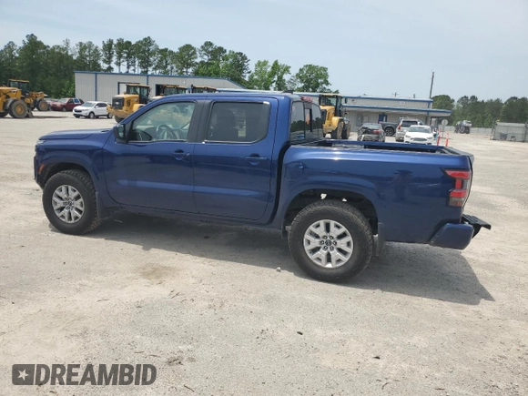 2022 Nissan Frontier S with VIN 1N6ED1EK2NN605154, listed as a Copart auction lot 57241055 with 33,989 mi miles and Salvage title. Bid and sale history available at DreamBid. Image 2.