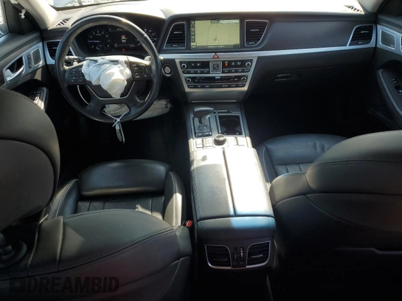 2019 Genesis G80 3.8L with VIN KMHGN4JE0KU299269, listed as a Copart auction lot 52155675 with 65,743 mi miles and Salvage title. Bid and sale history available at DreamBid. Image 8.