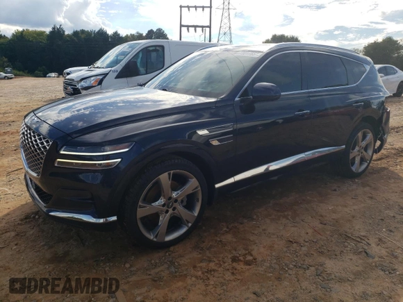 2021 Genesis GV80 with VIN KMUHBDSB9MU048157, listed as a Copart auction lot 73017554 with 68,807 mi miles and Salvage title. Bid and sale history available at DreamBid. Image 1.