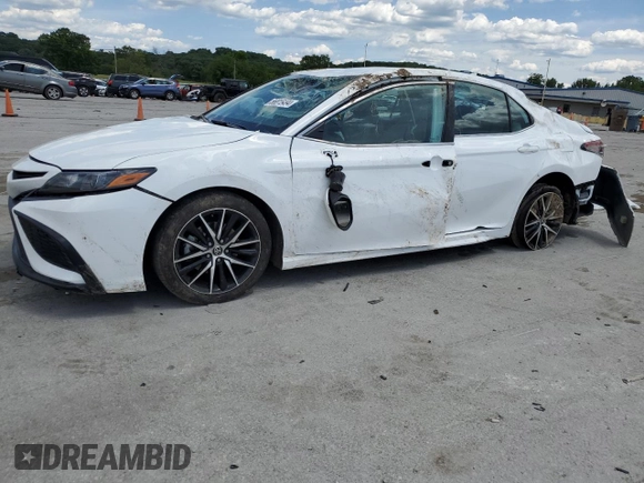 2023 Toyota Camry SE with VIN 4T1G11AK8PU737110, listed as a Copart auction lot 56815494 with 42,031 mi miles and Salvage title. Bid and sale history available at DreamBid. Image 1.
