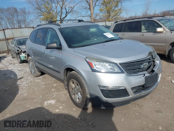 2013 Chevrolet Traverse LS with VIN 1GNKRFEDXDJ268221, listed as a IAAI auction lot 41722075 with 142,993 mi miles. Bid and sale history available at carsss.com. Image 1.