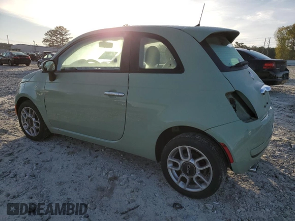 2013 FIAT 500 Pop with VIN 3C3CFFAR9DT543839, listed as a Copart auction lot 50537445 with 166,177 mi miles and Salvage Title. Bid and sale history available at carsss.com. Image 2.