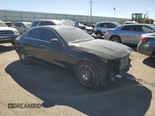2023 Mercedes-Benz C 300 with VIN W1KAF4HB0PR153442, listed as a Copart auction lot 45536115 with 19,333 mi miles and Salvage Title. Bid and sale history available at DreamBid. Image 4.
