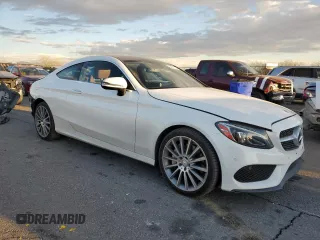 2017 Mercedes-Benz C 300 with VIN WDDWJ4JB8HF358637, listed as a Copart auction lot 84721744 with 56,442 mi miles and Salvage Title. Bid and sale history available at carsss.com. Image 4.