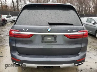 2019 BMW X7 xDrive40i with VIN 5UXCW2C51KL082125, listed as a Copart auction lot 47482325 with 0 mi miles and Salvage Title. Bid and sale history available at carsss.com. Image 6.