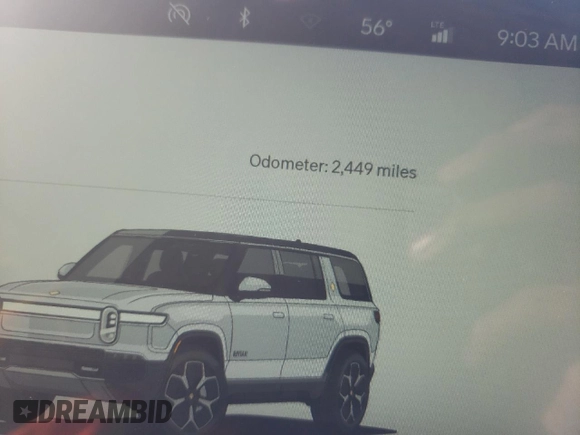 2024 Rivian R1S Adventure z VIN 7PDSGBBA5RN044560, wystawiony jako Copart lot #70594924 z przebiegiem 2449 mil mil oraz Szkody całkowita. Historia ofert i sprzedaży dostępna na DreamBid. Obrazek 9.
