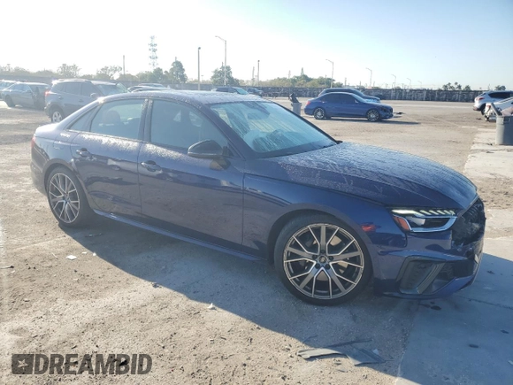 2022 Audi S4 Premium Plus z VIN WAUB4AF48NA017446, wystawiony jako Copart lot #48250505 z przebiegiem 47 634 mil mil oraz Nie do naprawy • Non repairable. Historia ofert i sprzedaży dostępna na DreamBid. Obrazek 4.