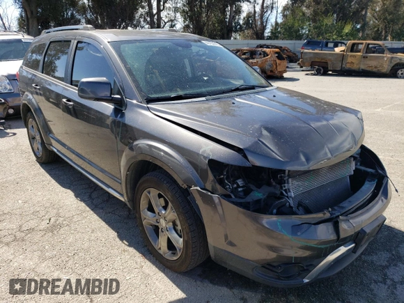 2017 Dodge Journey Crossroad Plus with VIN 3C4PDCGB9HT501527, listed as a Copart auction lot 49159915 with 101,106 mi miles and Salvage Title. Bid and sale history available at carsss.com. Image 4.