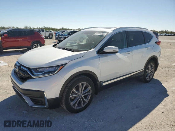 2022 Honda CR-V Touring with VIN 7FARW2H99NE053765, listed as a Copart auction lot 48046925 with 27,085 mi miles and Salvage Title. Bid and sale history available at carsss.com. Image 1.
