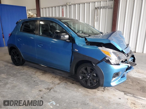 2023 Mitsubishi Mirage Black Edition z VIN ML32AWHJ9PH002995, wystawiony jako Copart lot #59312535 z przebiegiem 33 276 mil mil oraz Czysty tytuł • Clean title. Historia ofert i sprzedaży dostępna na DreamBid. Obrazek 4.