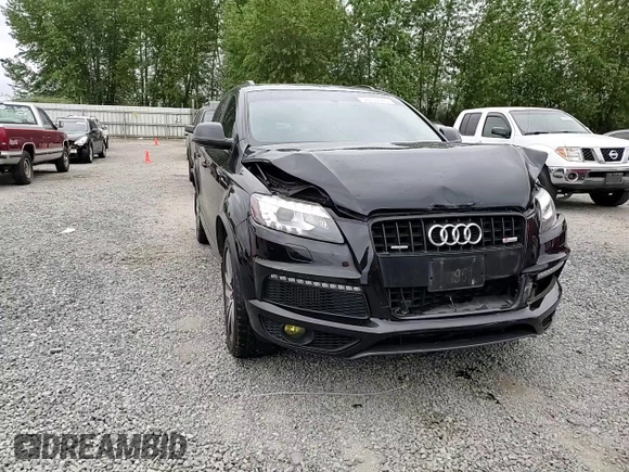 2014 Audi Q7 Prestige with VIN WA1WMAFE9ED013931, listed as a Copart auction lot 56900345 with 109,355 mi miles and Salvage title. Bid and sale history available at DreamBid. Image 14.