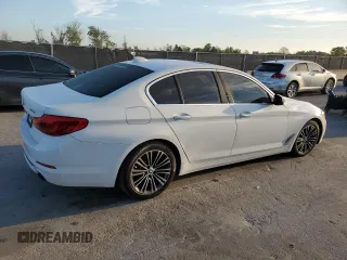 2018 BMW 5 Series 530i with VIN WBAJA5C55JWA37713, listed as a Copart auction lot 49261225 with 79,941 mi miles and Clean Title. Bid and sale history available at DreamBid. Image 3.