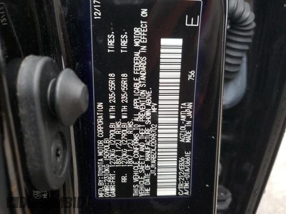 2018 Lexus NX with VIN JTJYARBZXJ2098702, listed as a Copart auction lot 49860725 with 66,867 mi miles and Non Repairable. Bid and sale history available at carsss.com. Image 14.