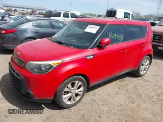 2015 Kia Soul + with VIN KNDJP3A51F7785902, listed as a IAAI auction lot 42060311 with 109,819 mi miles. Bid and sale history available at carsss.com. Image 2.