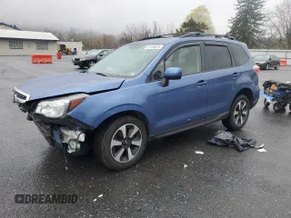 2018 Subaru Forester Premium with VIN JF2SJAGC2JH554110, listed as a Copart auction lot 52105625 with 100,959 mi miles and Salvage Title. Bid and sale history available at carsss.com. Image 1.
