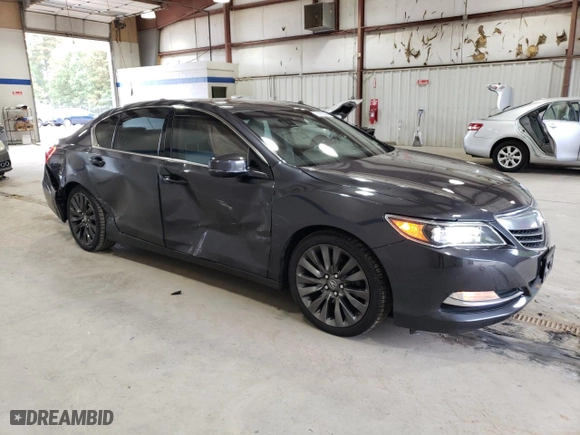 2016 Acura RLX Advance Pkg with VIN JH4KC1F98GC001304, listed as a Copart auction lot 73275384 with 102,783 mi miles and Salvage Title. Bid and sale history available at carsss.com. Image 4.