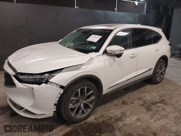 2023 Acura MDX w/Technology Package with VIN 5J8YE1H40PL041191, listed as a IAAI auction lot 41390022 with 6,074 mi miles. Bid and sale history available at carsss.com. Image 18.