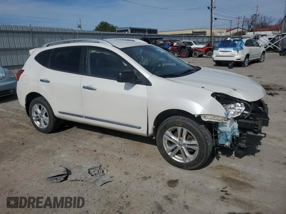 2015 Nissan Rogue S z VIN JN8AS5MV6FW770957, wystawiony jako Copart lot #50017395 z przebiegiem 141 834 mil mil oraz Szkody całkowita. Historia ofert i sprzedaży dostępna na DreamBid. Obrazek 4.