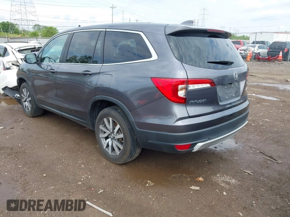2019 Honda Pilot EX-L with VIN 5FNYF6H57KB053786, listed as a IAAI auction lot 42161832 with 89,326 mi miles and . Bid and sale history available at carsss.com. Image 3.