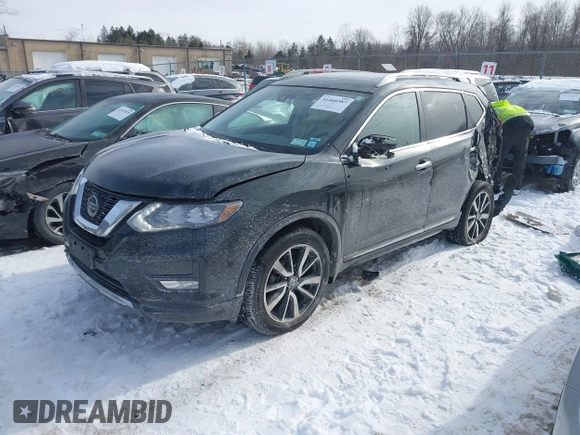 2019 Nissan Rogue SL with VIN 5N1AT2MV7KC726626, listed as a IAAI auction lot 41460387 with 54,739 mi miles. Bid and sale history available at carsss.com. Image 22.