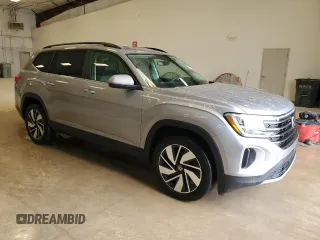 2025 Volkswagen Atlas SE with VIN 1V2WR2CA7SC503945, listed as a Copart auction lot 56392675 with 6,829 mi miles and Clean title. Bid and sale history available at DreamBid. Image 4.