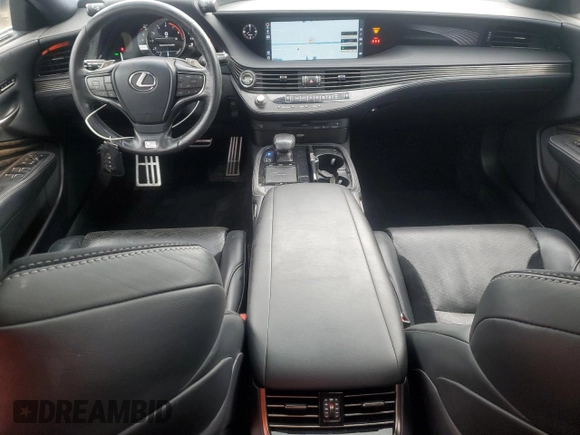 2018 Lexus LS 500 with VIN JTHC51FF0J5000809, listed as a Copart auction lot 63794275 with 100,177 mi miles and Clean title. Bid and sale history available at DreamBid. Image 8.