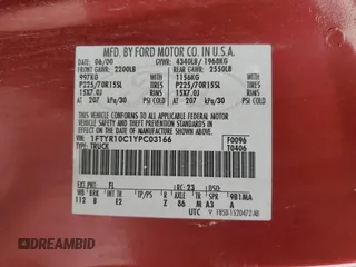 2000 Ford Ranger XL with VIN 1FTYR10C1YPC03166, listed as a Copart auction lot 51484215 with 116,072 mi miles and Salvage Title. Bid and sale history available at carsss.com. Image 12.