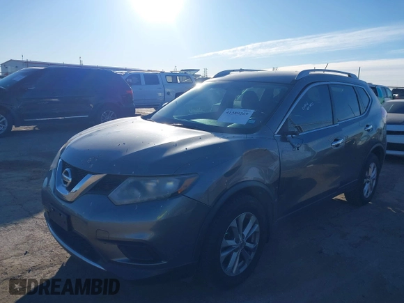 2015 Nissan Rogue SV with VIN KNMAT2MT1FP583514, listed as a IAAI auction lot 41389269 with 128,016 mi miles. Bid and sale history available at carsss.com. Image 18.
