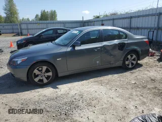 2007 BMW 5 Series z VIN WBANF33577CS39130, wystawiony jako Copart lot #54607245 z przebiegiem 75 013 mil mil oraz Szkoda całkowita • Salvage title. Historia ofert i sprzedaży dostępna na DreamBid. Obrazek 1.
