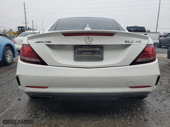 2017 Mercedes-Benz SLC with VIN WDDPK6GA1HF132242, listed as a Copart auction lot 86220524 with 43,857 mi miles and Non Repairable. Bid and sale history available at carsss.com. Image 6.