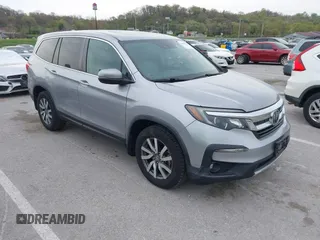 2019 Honda Pilot EX-L z VIN 5FNYF6H53KB074943, wystawiony jako IAAI lot #41988537 z przebiegiem 66 771 mil mil oraz . Historia ofert i sprzedaży dostępna na DreamBid. Obrazek 1.