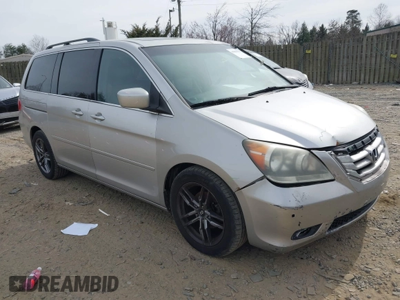 2008 Honda Odyssey Touring с VIN 5FNRL38828B039387, выставлен на аукционе IAAI как лот 41843555 с пробегом 218 070 миль миль и . История ставок и продаж доступна на DreamBid. Изображение 1.