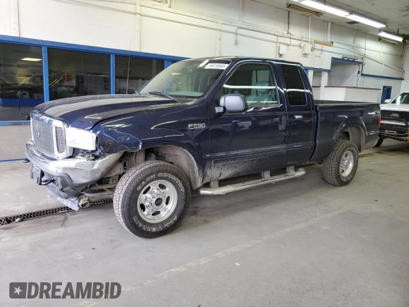 2002 Ford Super Duty F-250 XL with VIN 1FTNX21S02EB16298, listed as a Copart auction lot 46616645 with 209,365 mi miles and Salvage Title. Bid and sale history available at carsss.com. Image 1.