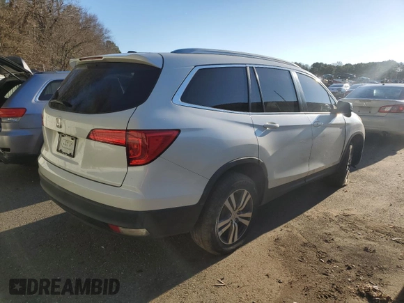 2016 Honda Pilot EX-L with VIN 5FNYF5H70GB024908, listed as a Copart auction lot 43238705 with 156,412 mi miles and Salvage Title. Bid and sale history available at DreamBid. Image 3.