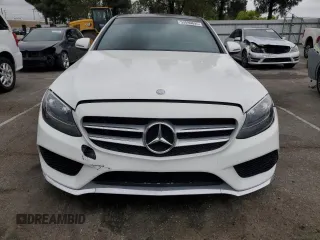 2017 Mercedes-Benz C 300 with VIN 55SWF4JB1HU179841, listed as a Copart auction lot 53890695 with 116,267 mi miles and Salvage Title. Bid and sale history available at DreamBid. Image 5.