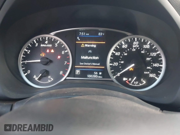 2019 Nissan Sentra SV z VIN 3N1AB7APXKY318075, wystawiony jako IAAI lot #41228371 z przebiegiem 100 280 mil mil oraz . Historia ofert i sprzedaży dostępna na DreamBid. Obrazek 7.