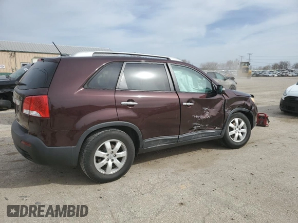 2012 Kia Sorento LX with VIN 5XYKTDA6XCG219069, listed as a Copart auction lot 49392005 with 95,658 mi miles and Salvage Title. Bid and sale history available at DreamBid. Image 3.