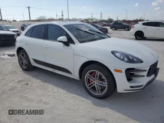2015 Porsche Macan Turbo with VIN WP1AF2A59FLB98639, listed as a Copart auction lot 53392935 with 48,201 mi miles and Salvage title. Bid and sale history available at DreamBid. Image 4.