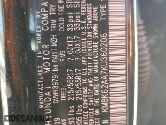 2019 Hyundai Kona SEL with VIN KM8K62AA7KU360206, listed as a Copart auction lot 48882235 with 120,730 mi miles and Salvage Title. Bid and sale history available at carsss.com. Image 13.