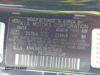2015 Kia Cadenza Premium with VIN KNALN4D78F5174419, listed as a IAAI auction lot 41223120 with 140,444 mi miles and . Bid and sale history available at DreamBid. Image 9.