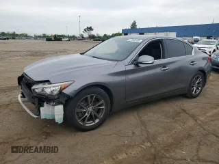 2015 Infiniti Q50 z VIN JN1BV7AP5FM356012, wystawiony jako Copart lot #57848185 z przebiegiem 98 204 mil mil oraz Szkoda całkowita • Salvage title. Historia ofert i sprzedaży dostępna na DreamBid. Obrazek 1.