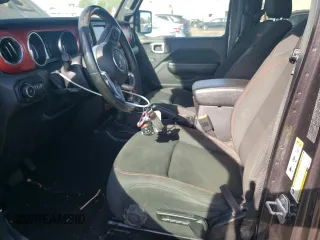 2019 Jeep Wrangler Unlimited Rubicon with VIN 1C4HJXFG2KW662384, listed as a Copart auction lot 54538255 with 78,568 mi miles and Salvage title. Bid and sale history available at DreamBid. Image 7.