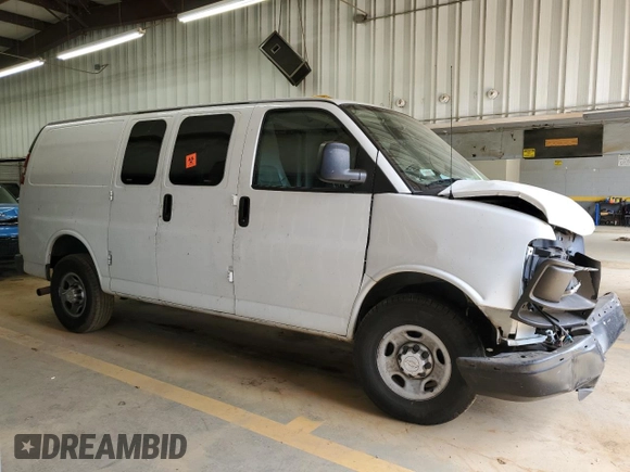 2014 Chevrolet Express Cargo with VIN 1GCZGTCG8E1213177, listed as a Copart auction lot 73557024 with Not provided miles and Salvage title. Bid and sale history available at DreamBid. Image 4.