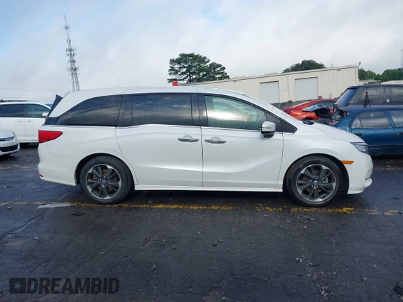 2022 Honda Odyssey Elite with VIN 5FNRL6H91NB040519, listed as a IAAI auction lot 41992662 with 34,001 mi miles and . Bid and sale history available at DreamBid. Image 13.