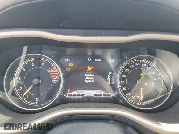 2017 Jeep Cherokee Limited with VIN 1C4PJMDS2HW562845, listed as a Copart auction lot 55486065 with 156,775 mi miles and Salvage Title. Bid and sale history available at carsss.com. Image 9.