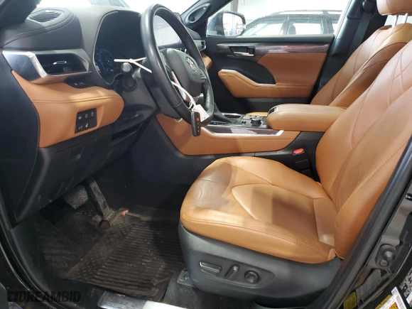 2023 Toyota Highlander L with VIN 5TDKDRBHXPS511825, listed as a Copart auction lot 50883895 with 27,312 mi miles and Salvage Title. Bid and sale history available at carsss.com. Image 7.