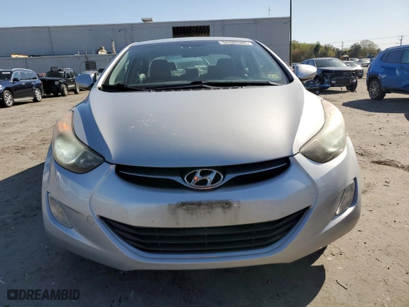 2013 Hyundai Elantra GLS PZEV with VIN KMHDH4AE4DU656241, listed as a Copart auction lot 52480305 with 125,798 mi miles and Salvage Title. Bid and sale history available at carsss.com. Image 5.