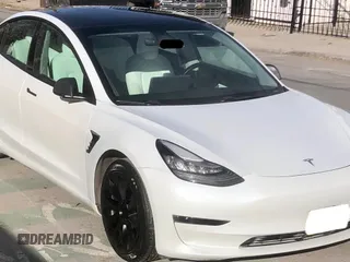 2021 Tesla Model 3 Standard Range Plus with VIN 5YJ3E1EA2MF854372, listed as a Copart auction lot 56435825 with 44,637 mi miles and Salvage Title. Bid and sale history available at DreamBid. Image 1.