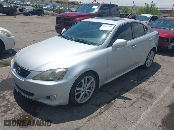 2006 Lexus IS 250 with VIN JTHBK262662013211, listed as a IAAI auction lot 42473423 with 143,129 mi miles and . Bid and sale history available at DreamBid. Image 2.